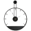 Beliani Wall Clock TAUGON Metal Black 4