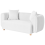 Beliani Sofa 2 Seater LILLEROD Fabric White 4
