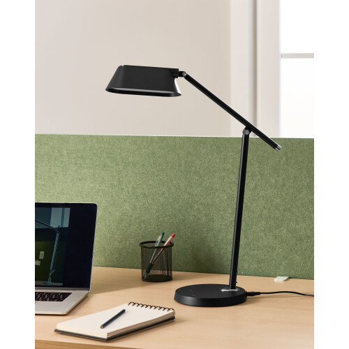 Beliani LED Desk Lamp LEONIS with Dimmer Black 1