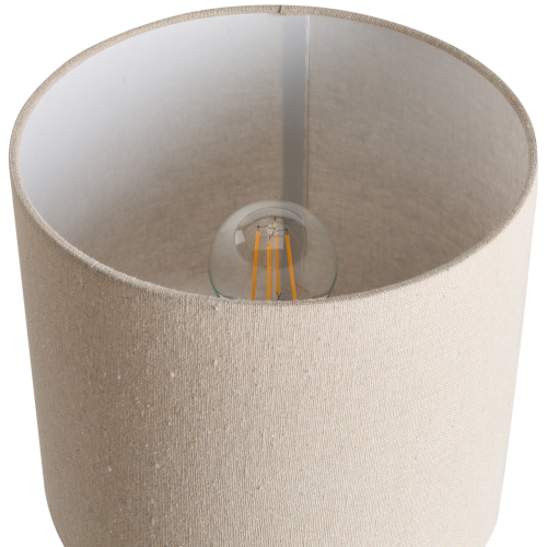 Beliani Table Lamp KERULEN Ceramic Beige 1