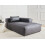 Beliani Left-Hand Chaise Longue BRANDE Fabric Black 2