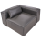 Beliani Corner Seat BRANDE Symmetrical Black Fabric 6
