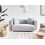 Beliani Sofa 2 Seater LILLEROD Fabric Grey 2