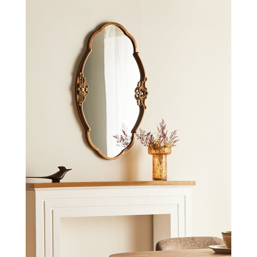 Beliani Wall Mirror EPANNES 49 cm 84 cm Gold 1
