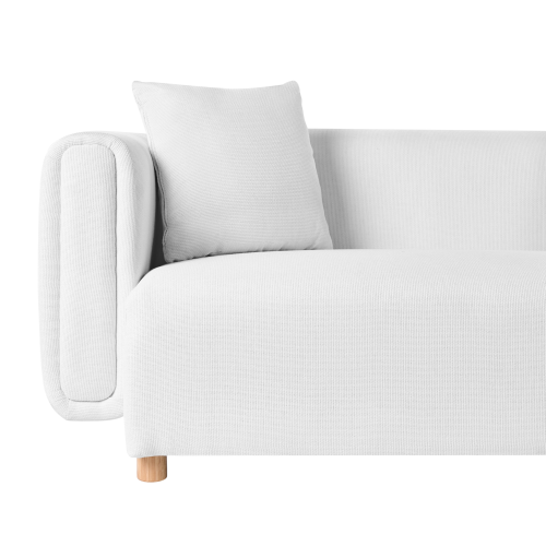 Beliani Sofa 2 Seater LILLEROD Fabric White 1