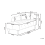 Beliani Right-Hand Chaise Longue IVRY Velvet Grey 3