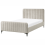 Beliani Bed Boucle LUNAN 120 x 200 cm (EU Small Double) Beige 4