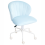 Beliani Desk Chair CHEERFUL Velvet Light Blue 4