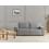 Beliani Electric Recliner Sofa 2 Seater NUKARI Fabric Grey 2
