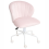 Beliani Desk Chair CHEERFUL Velvet Pastel Pink 4