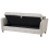 Beliani Sofa 3 Seater MARE Fabric Grey 5