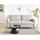 Beliani Sofa 3 Seater MARE Fabric Grey 2