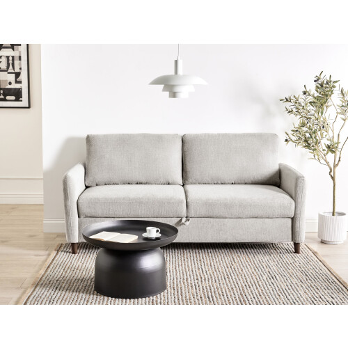 Beliani Sofa 3 Seater MARE Fabric Grey 1