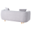 Beliani Sofa 2 Seater LILLEROD Fabric Grey 5