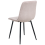 Beliani Set of 4 Dining Chairs TUSCOLA Fabric Beige 6