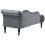 Beliani Right-Hand Chaise Longue IVRY Velvet Grey 5