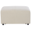 Beliani Ottoman KOHLO Fabric Light Beige 4