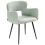 Beliani Set of 2 Dining Chairs SANILAC Boucle Light Green 5