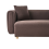 Beliani Sofa 2 Seater LILLEROD Fabric Dark Brown 6