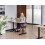 Beliani Electric Adjustable Standing Desk DESTINAS 120 cm 72 cm Black/ Light Brown 2