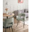 Beliani Set of 2 Dining Chairs SANILAC Boucle Light Green 2