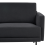 Beliani Corner Sofa 2 Seater BREDA Fabric Black Right Hand 6