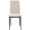 Beliani Set of 4 Dining Chairs RINER Fabric Light Beige 5