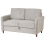 Beliani Living Room Set 5 Seater MARE Fabric Grey 5