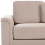 Beliani Corner Sofa 4 Seater KOHLO Fabric Taupe Left Hand 6