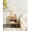 Beliani 1 Drawer Bedside Table LYNWOOD Light Brown 2