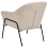 Beliani Armchair VEDDIGE Fabric Beige 6