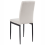 Beliani Set of 4 Dining Chairs RINER Fabric Light Beige 6