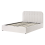 Beliani Ottoman Bed CHALLANS Fabric Off-White 140 x 200 cm (EU Double) 4