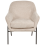 Beliani Armchair VEDDIGE Fabric Beige 5