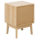 Beliani 1 Drawer Bedside Table LYNWOOD Light Brown 6