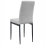 Beliani Set of 4 Dining Chairs RINER Fabric Grey 6