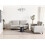 Beliani Living Room Set 5 Seater MARE Fabric Grey 2