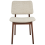 Beliani Set of 2 Dining Chairs BLANE Boucle Dark Brown/Beige 3