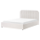 Beliani Ottoman Bed CHALLANS Fabric Off-White 160 x 200 cm (EU King Size) 5