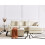 Beliani Corner Sofa KOHLO with Ottoman Fabric Light Beige Left Hand 2