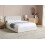 Beliani Ottoman Bed CHALLANS Fabric Off-White 160 x 200 cm (EU King Size) 2
