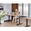 Beliani Electric Adjustable Standing Desk DESTINAS 180 cm 72 cm Black/ Light Brown 2