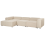 Beliani Modular Corner Sofa 4 Seater ARDAL Fabric Beige Right Hand 4