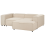 Beliani Modular Corner Sofa 2 Seater ARDAL with Ottoman Fabric Beige Left Hand 5