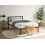 Beliani Bed Metal CUSSET 120 x 200 cm (EU Small Double) Black 2
