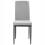 Beliani Set of 4 Dining Chairs RINER Fabric Grey 5