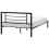 Beliani Bed Metal CUSSET 120 x 200 cm (EU Small Double) Black 6
