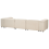 Beliani Modular Sofa 3 Seater ARDAL Beige Fabric 7