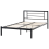 Beliani Bed Metal CUSSET 120 x 200 cm (EU Small Double) Black 4