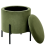 Beliani Storage Pouffe WENONA Velvet Dark Green 4